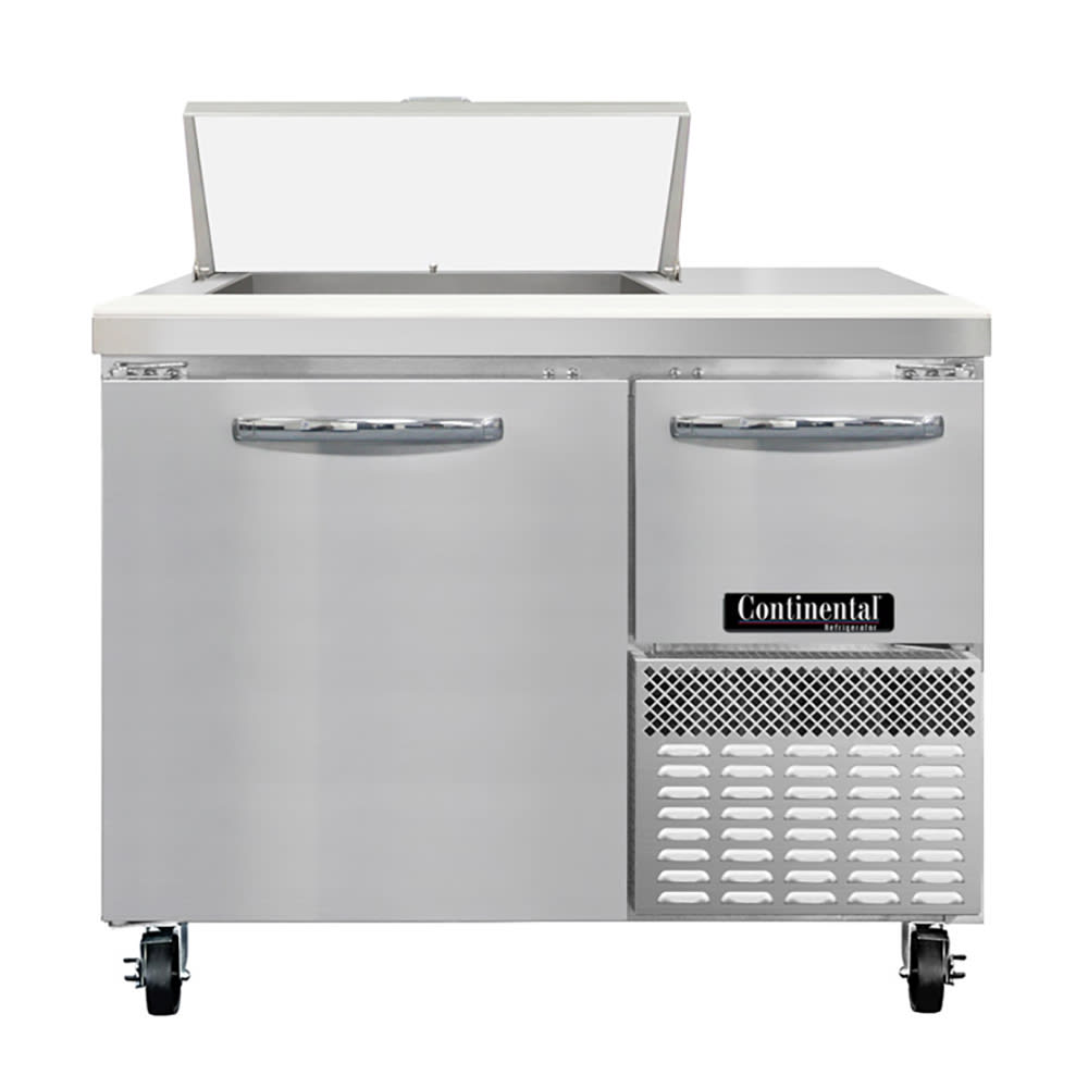 Continental RA43N6 43" Sandwich/Salad Prep Table w/ Refrigerated Base, 115v