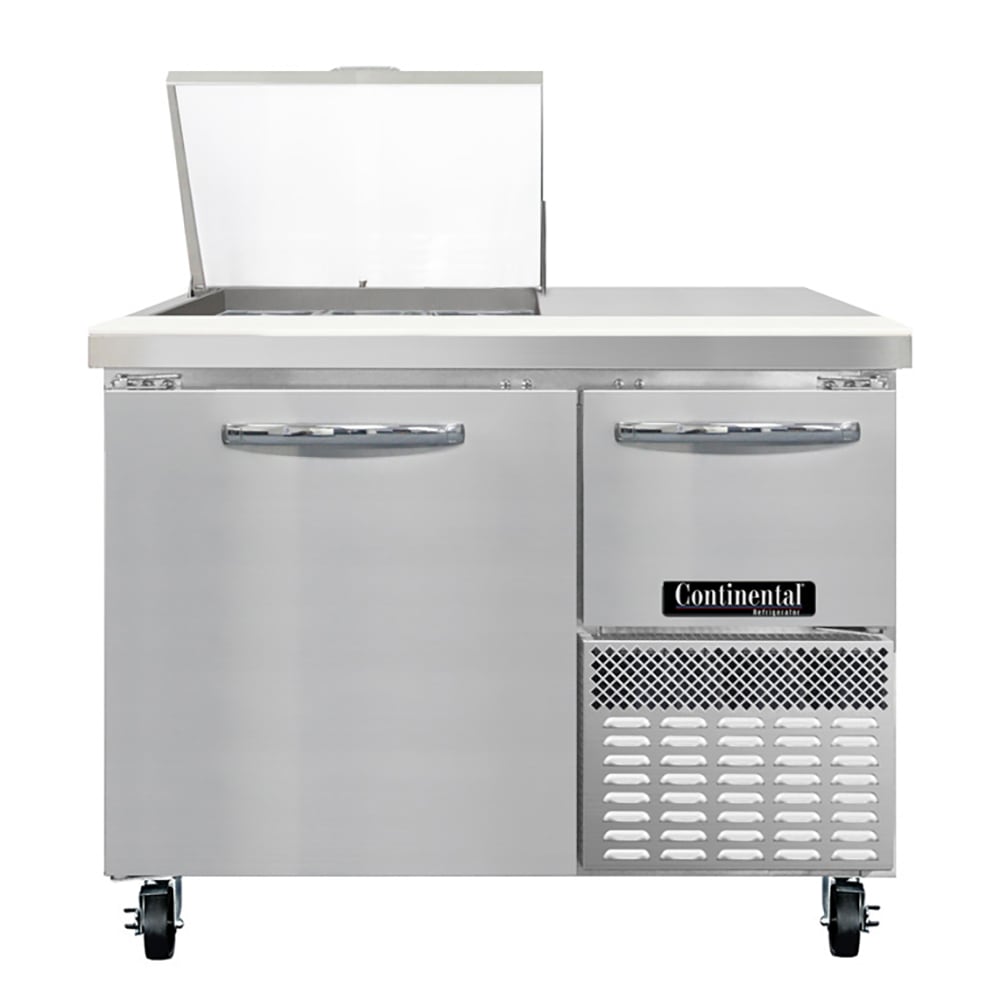 Continental RA43N9M 43" Sandwich/Salad Prep Table w/ Refrigerated Base, 115v
