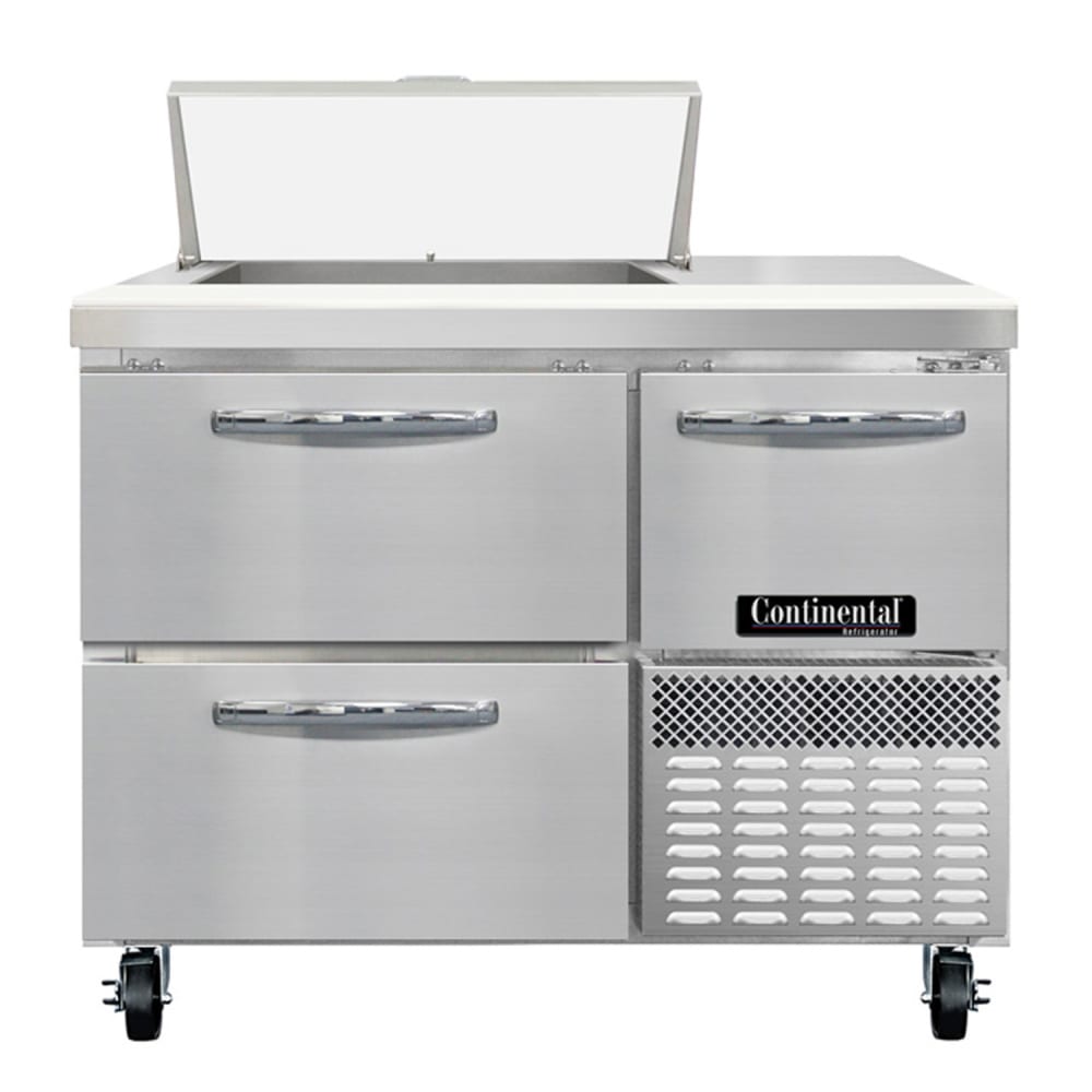 Continental RA43SN6-D 43" Sandwich/Salad Prep Table w/ Refrigerated Base, 115v