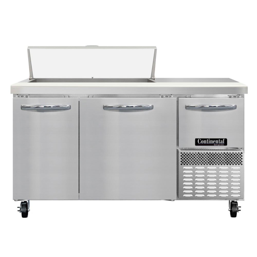 Continental RA60SN10 60" Sandwich/Salad Prep Table w/ Refrigerated Base, 115v