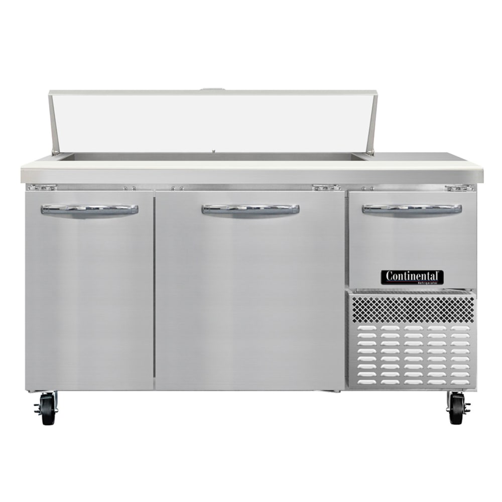 Continental RA60SN12 60" Sandwich/Salad Prep Table w/ Refrigerated Base, 115v