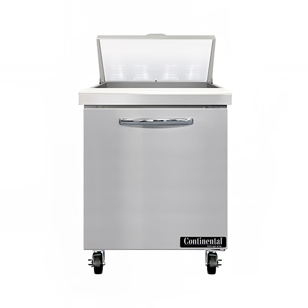 Continental SW27N8 27" Sandwich/Salad Prep Table w/ Refrigerated Base, 115v