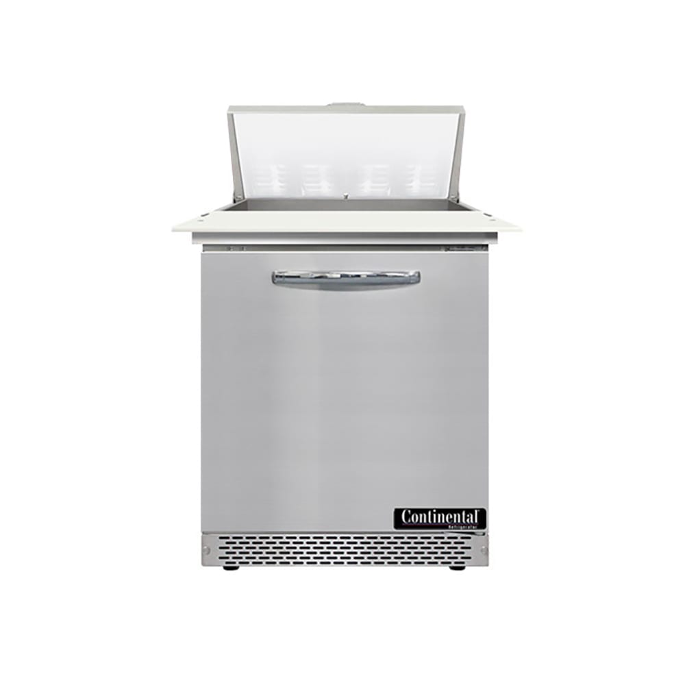 Continental SW27N8C-FB 27" Sandwich/Salad Prep Table w/ Refrigerated Base, 115v