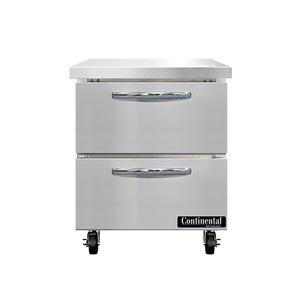 Continental SW27N-D 27" Worktop Refrigerator w/ (1) Sections, 115v