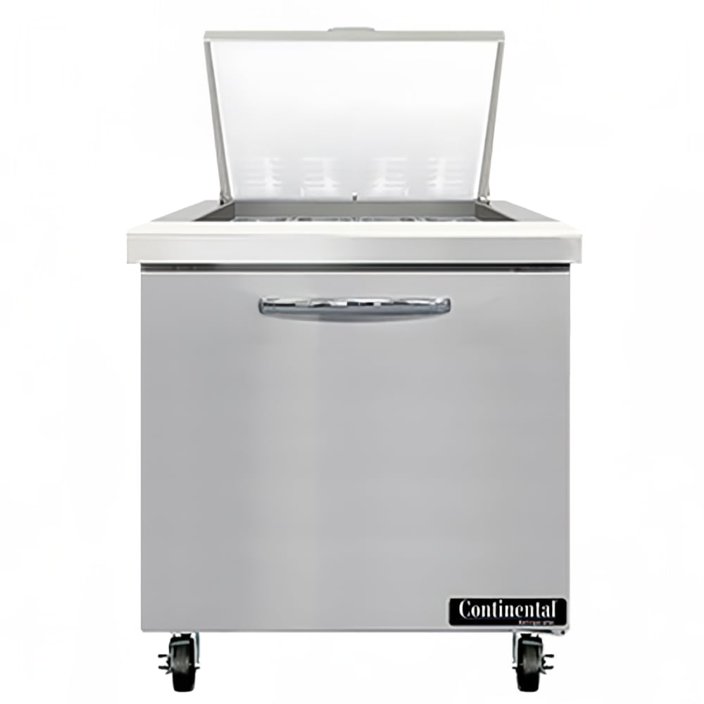 Continental SW32N12M 32" Sandwich/Salad Prep Table w/ Refrigerated Base, 115v