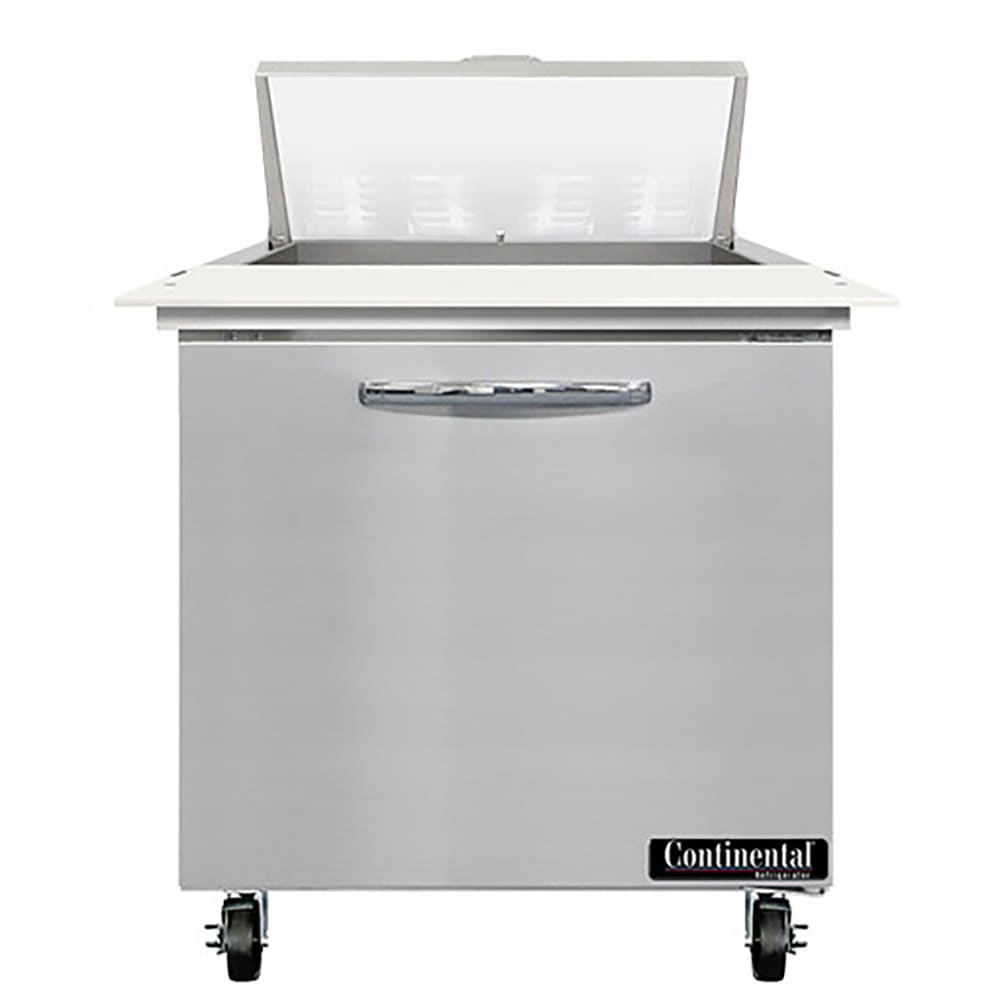Continental SW32N8C 32" Sandwich/Salad Prep Table w/ Refrigerated Base, 115v
