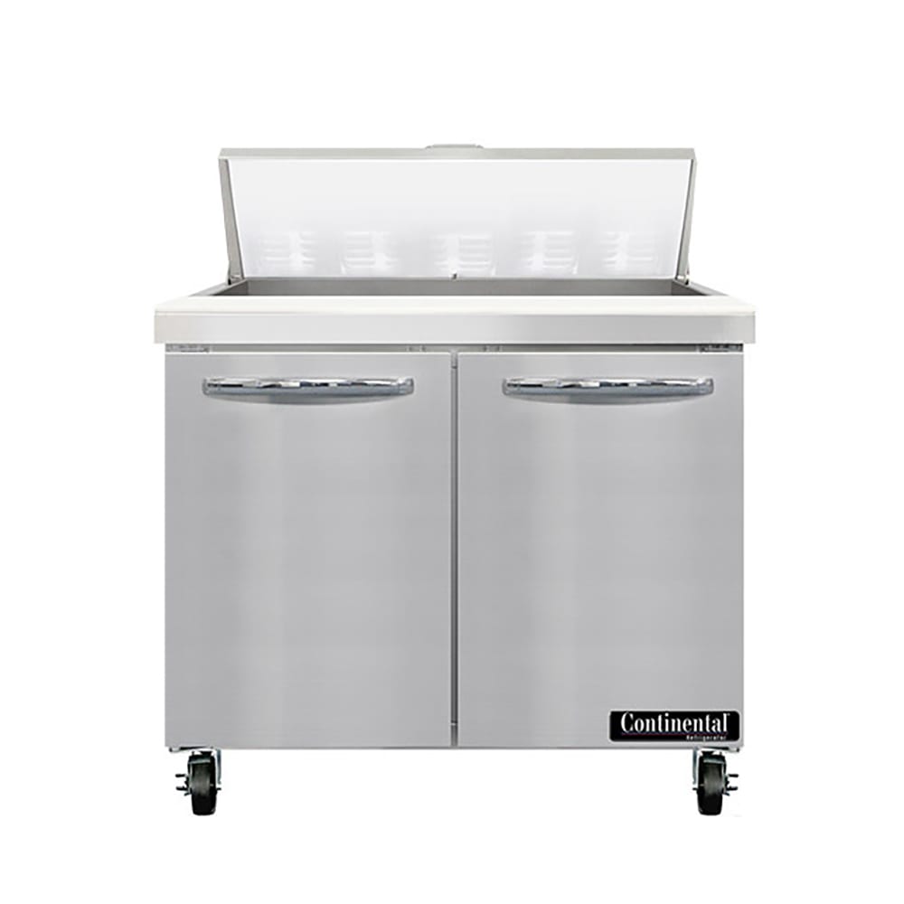 Continental SW36N10 36" Sandwich/Salad Prep Table w/ Refrigerated Base, 115v