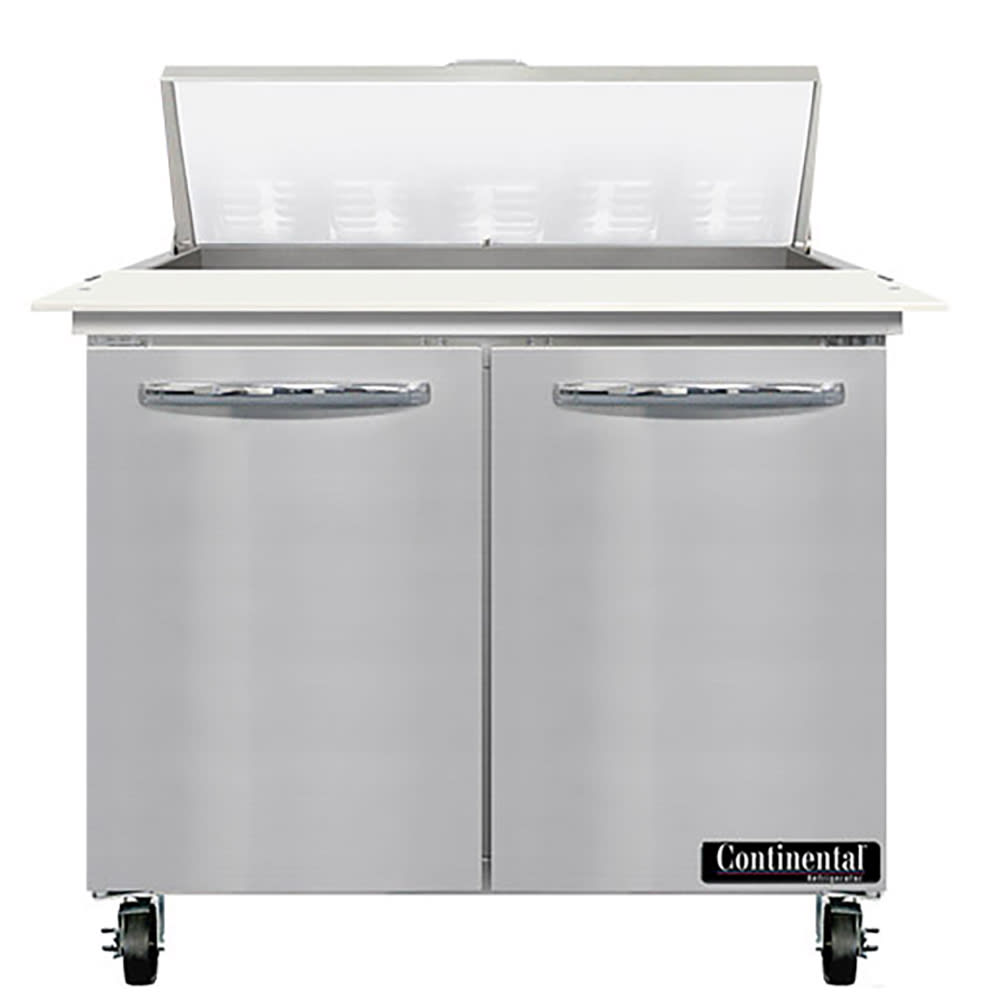 Continental SW36N10C 36" Sandwich/Salad Prep Table w/ Refrigerated Base, 115v