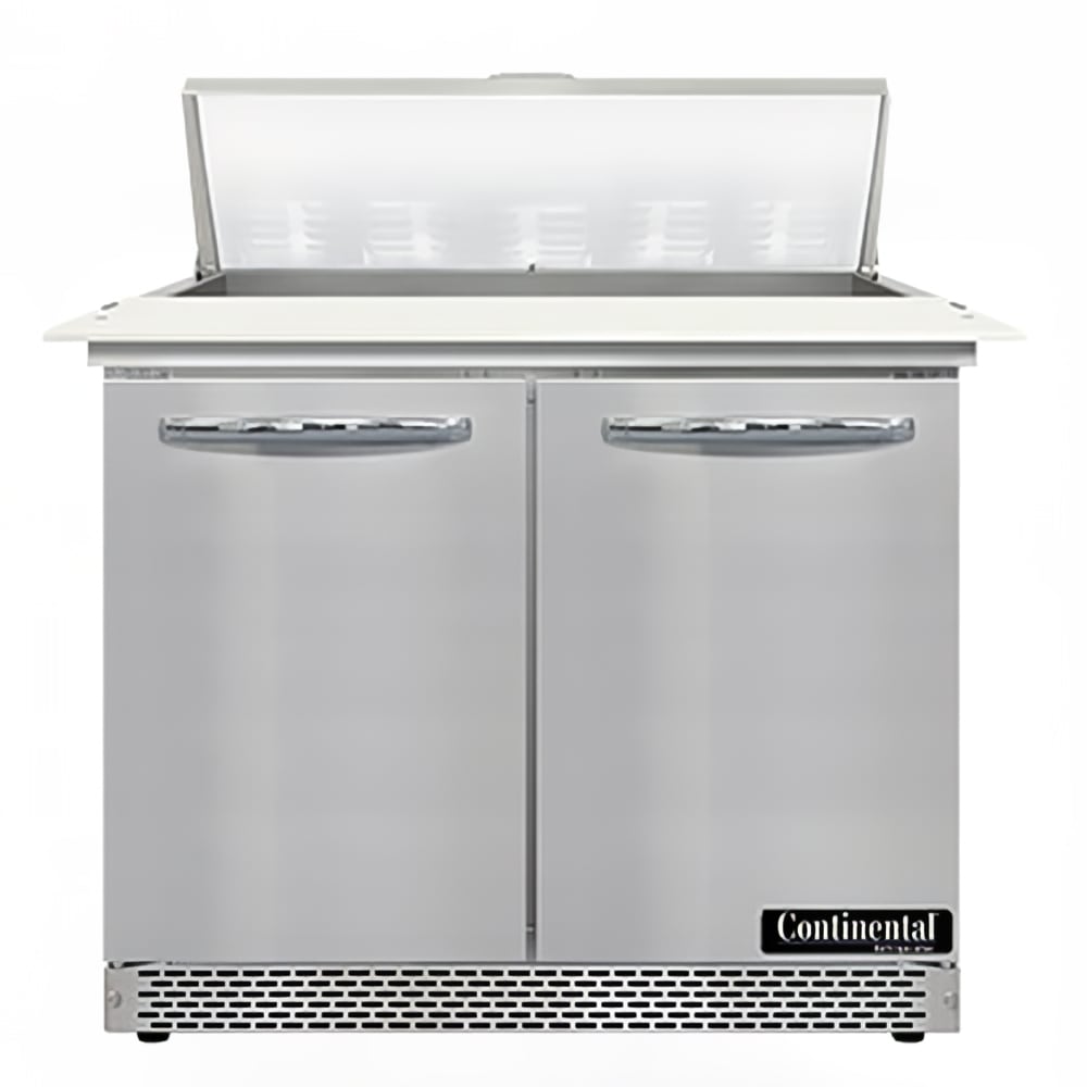 Continental SW36N10C-FB 36" Sandwich/Salad Prep Table w/ Refrigerated Base, 115v