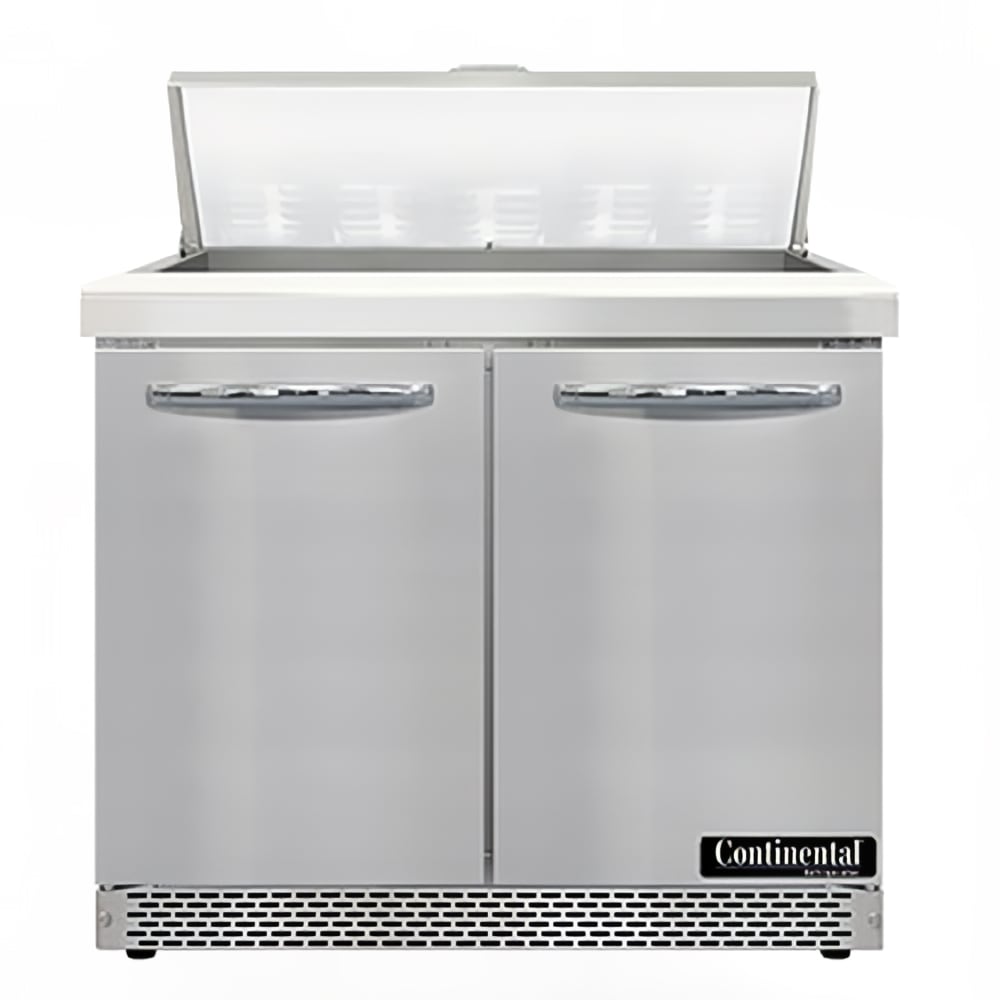 Continental SW36N10-FB 36" Sandwich/Salad Prep Table w/ Refrigerated Base, 115v