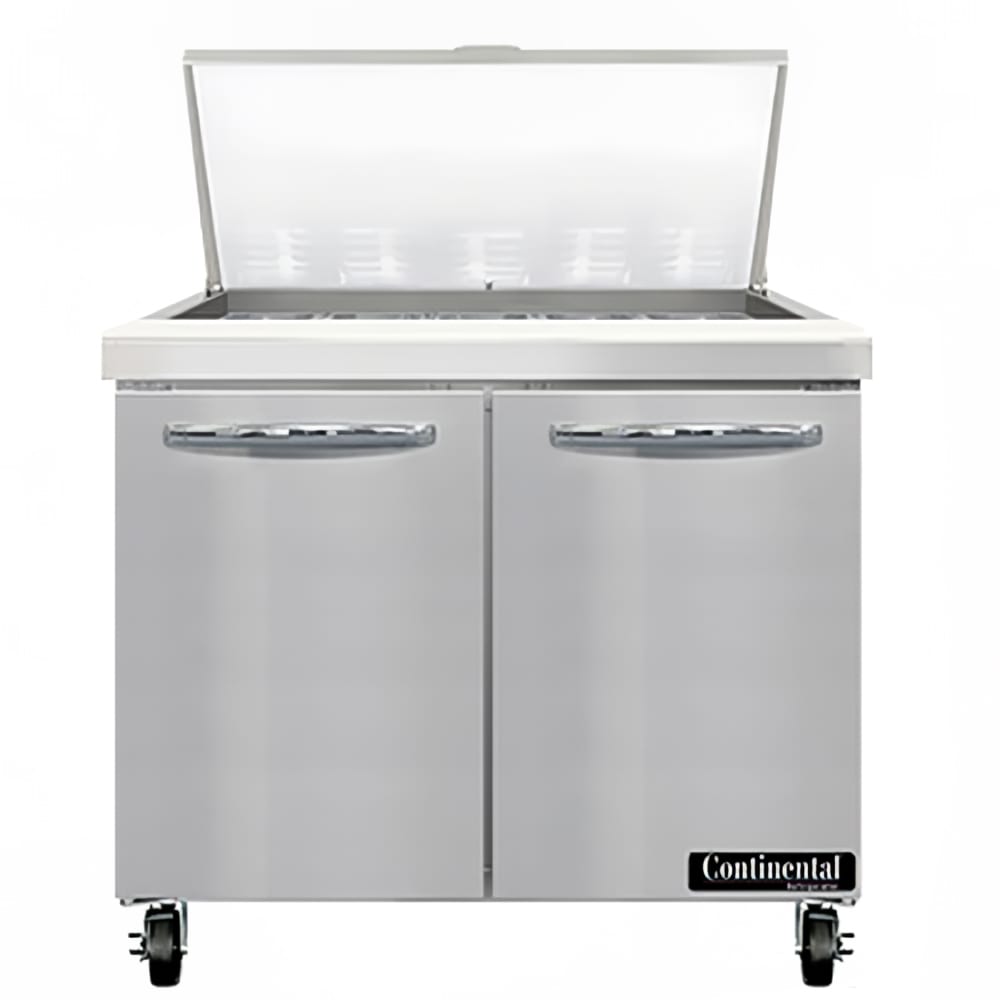 Continental SW36N15M 36" Sandwich/Salad Prep Table w/ Refrigerated Base, 115v