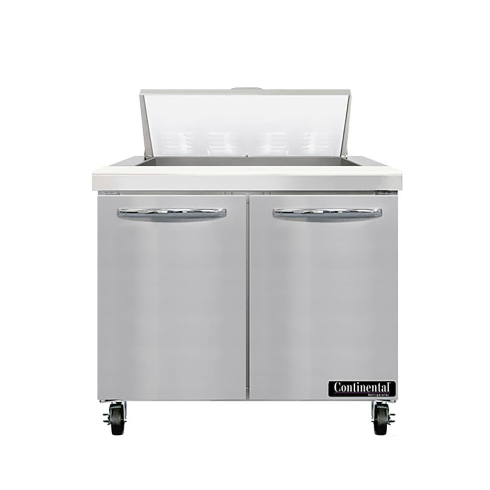 Continental SW36N8 36" Sandwich/Salad Prep Table w/ Refrigerated Base, 115v