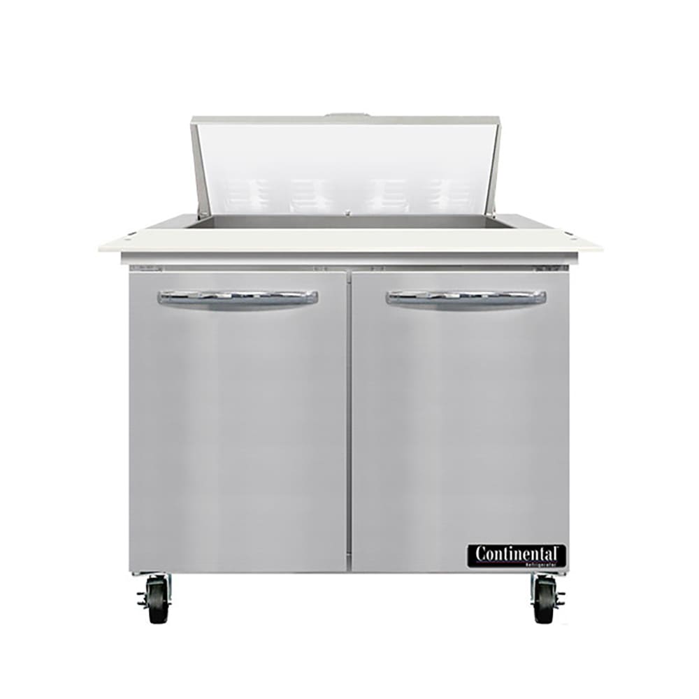 Continental SW36N8C 36" Sandwich/Salad Prep Table w/ Refrigerated Base, 115v