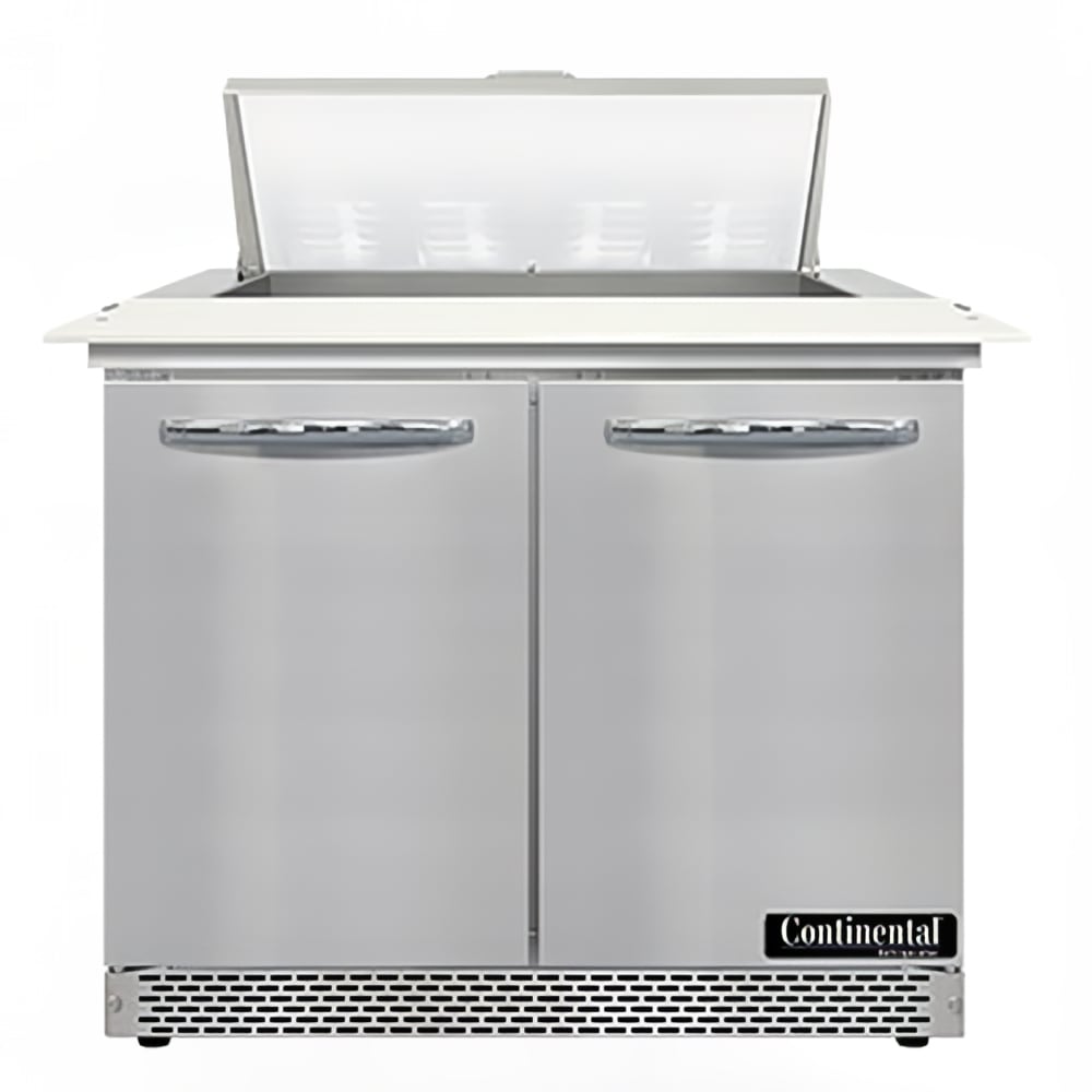 Continental SW36N8C-FB 36" Sandwich/Salad Prep Table w/ Refrigerated Base, 115v