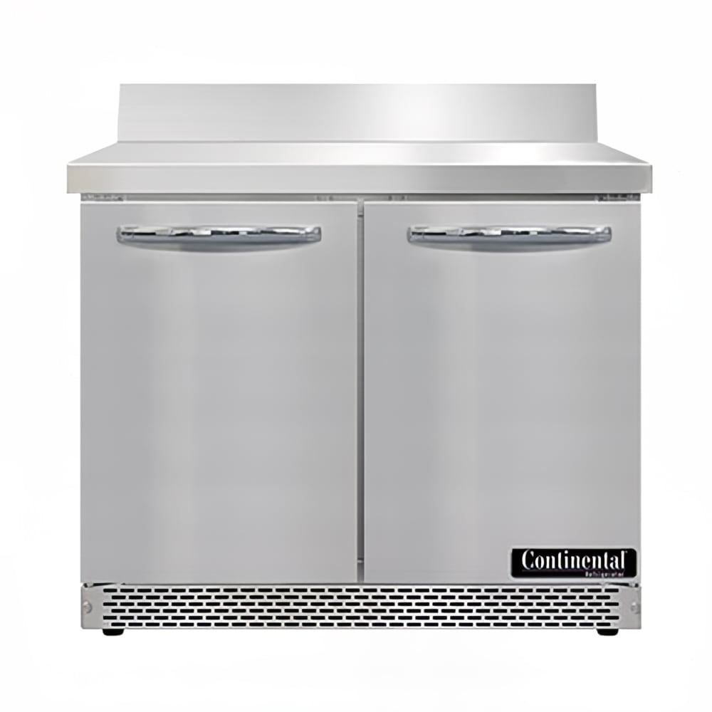 Continental SW36NBS-FB 36" Worktop Refrigerator w/ (2) Sections, 115v