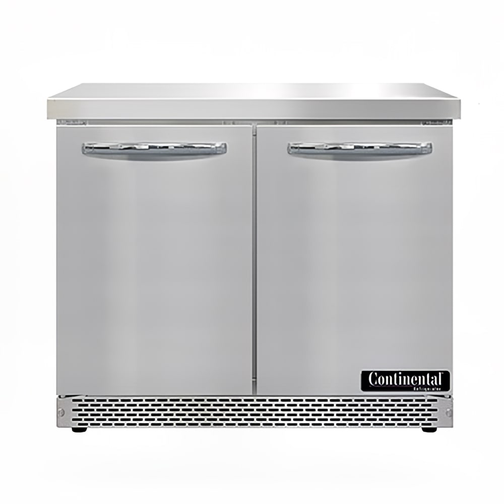 Continental SW36N-FB 36" Worktop Refrigerator w/ (2) Sections, 115v