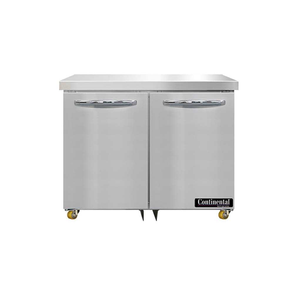 Continental SW36N-U 36" W Undercounter Refrigerator w/ (2) Sections & (2) Doors, 115v