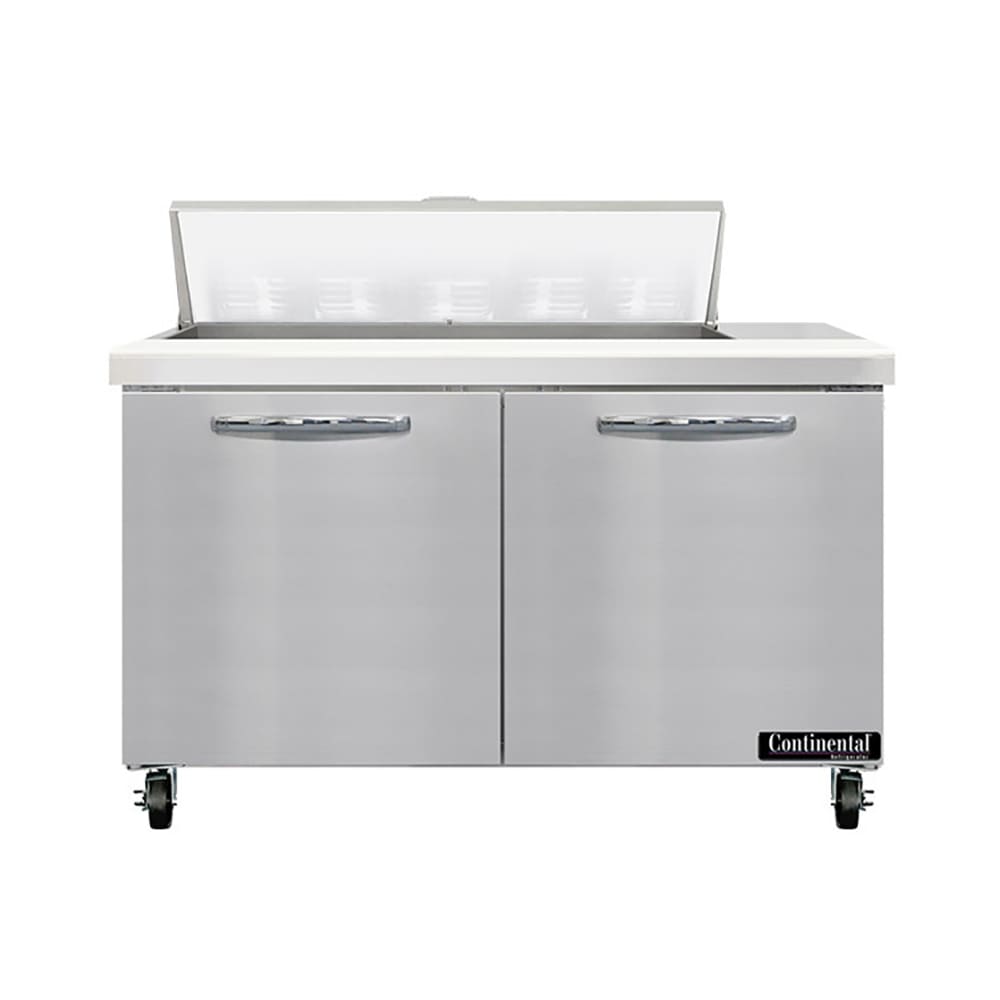 Continental SW48N10 48" Sandwich/Salad Prep Table w/ Refrigerated Base, 115v