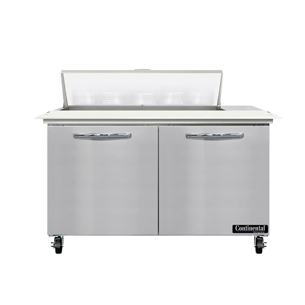 Continental SW48N10C 48" Sandwich/Salad Prep Table w/ Refrigerated Base, 115v