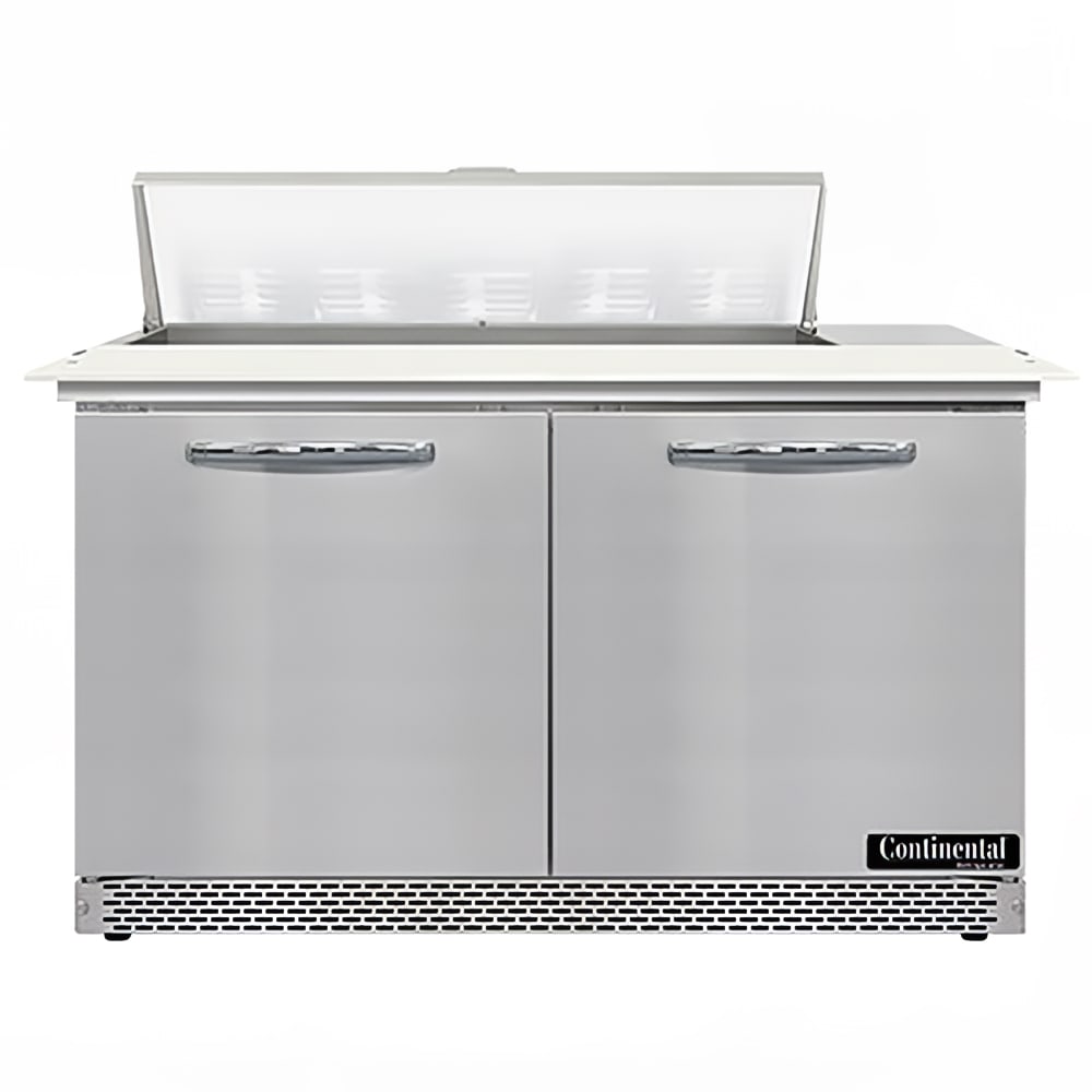Continental SW48N10C-FB 48" Sandwich/Salad Prep Table w/ Refrigerated Base, 115v