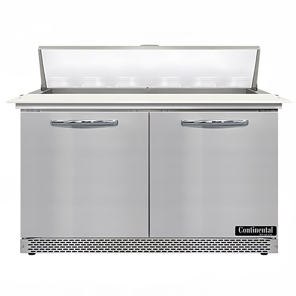 Continental SW48N12C-FB 48" Sandwich/Salad Prep Table w/ Refrigerated Base, 115v