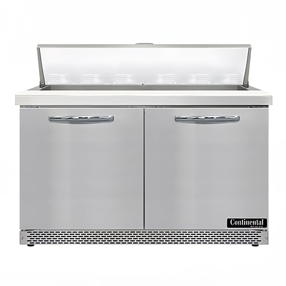 Continental SW48N12-FB 48" Sandwich/Salad Prep Table w/ Refrigerated Base, 115v