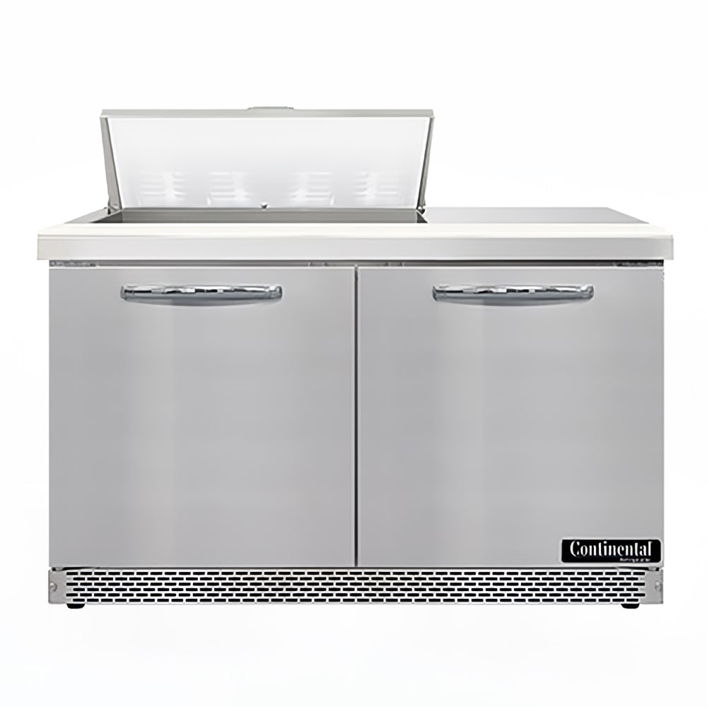 Continental SW48N8-FB 48" Sandwich/Salad Prep Table w/ Refrigerated Base, 115v