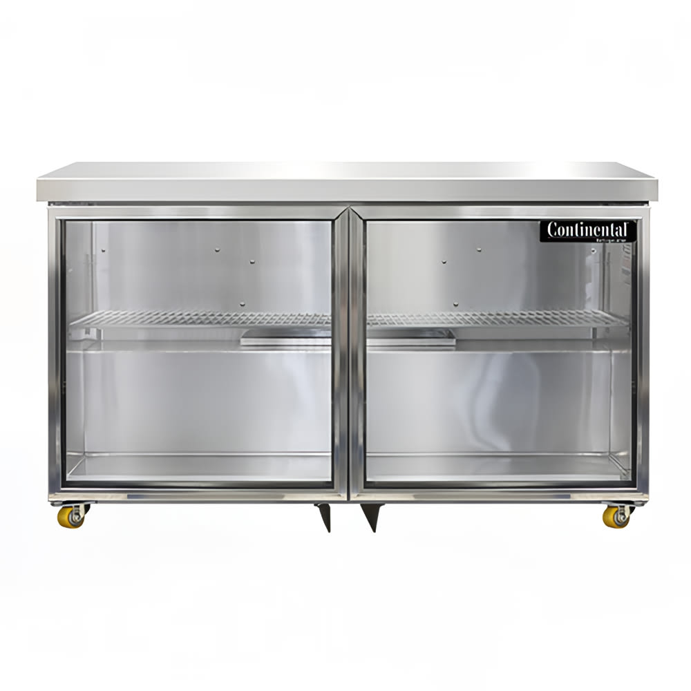 Continental SW48NGD-U 48" Undercounter Refrigerator w/ (2) Sections & (2) Doors, 115v