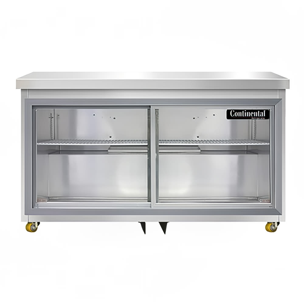 Continental SW48NSGD-U 48" W Undercounter Refrigerator w/ (2) Sections & (2) Doors, 115v