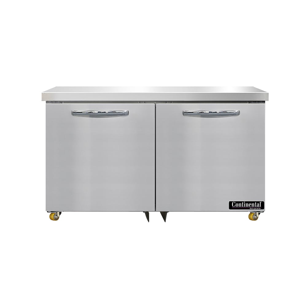 Continental SW48N-U 48" W Undercounter Refrigerator w/ (2) Sections & (2) Doors, 115v