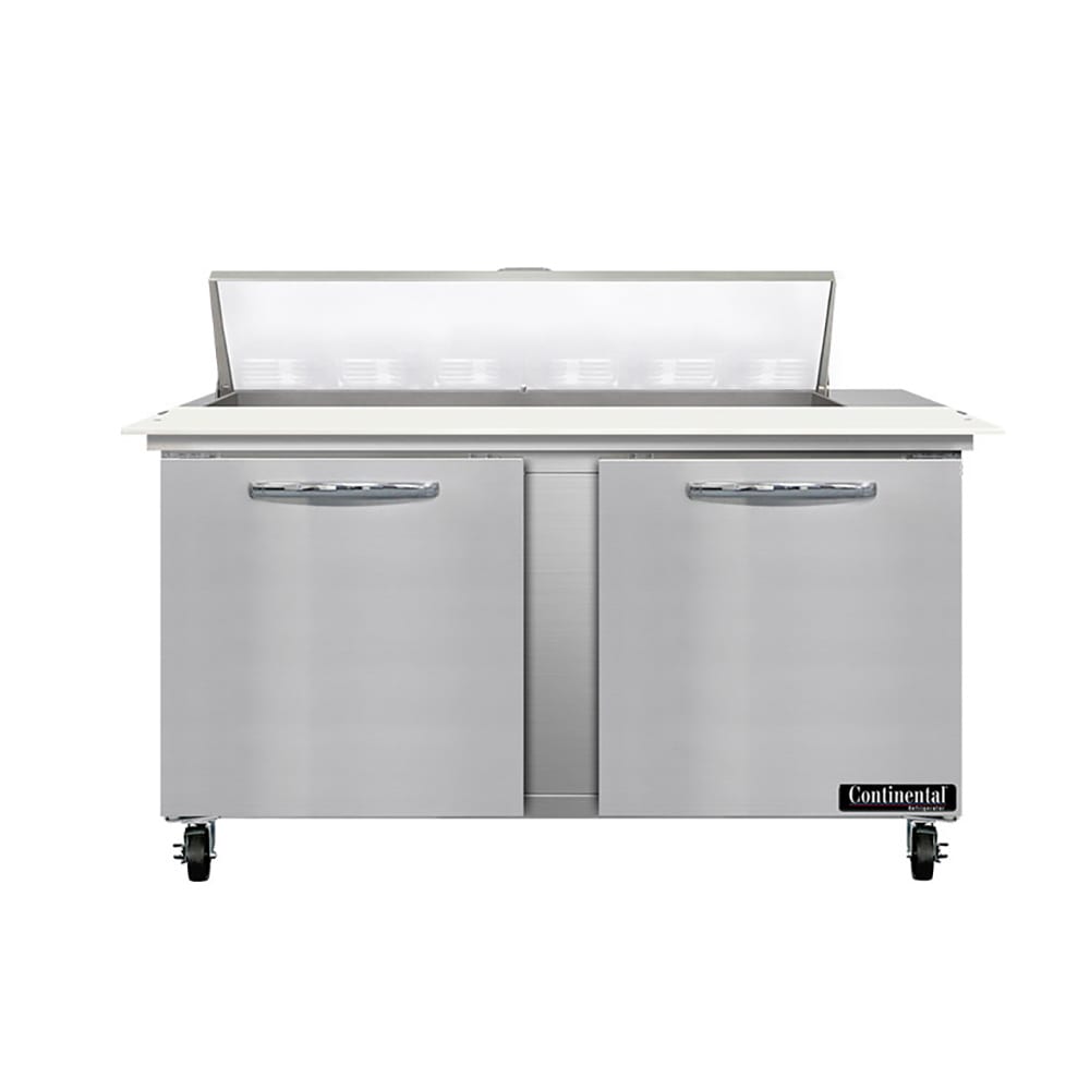 Continental SW60N12C 60" Sandwich/Salad Prep Table w/ Refrigerated Base, 115v