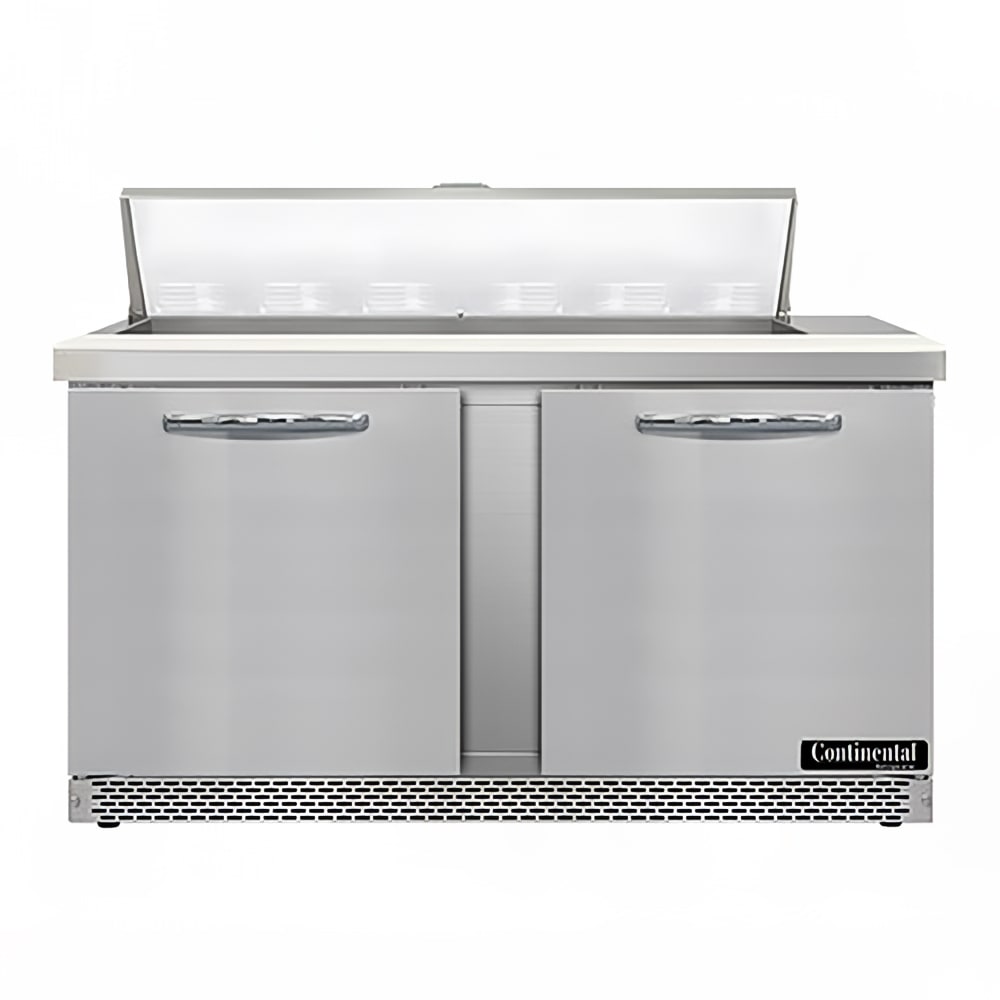 Continental SW60N12-FB 60" Sandwich/Salad Prep Table w/ Refrigerated Base, 115v