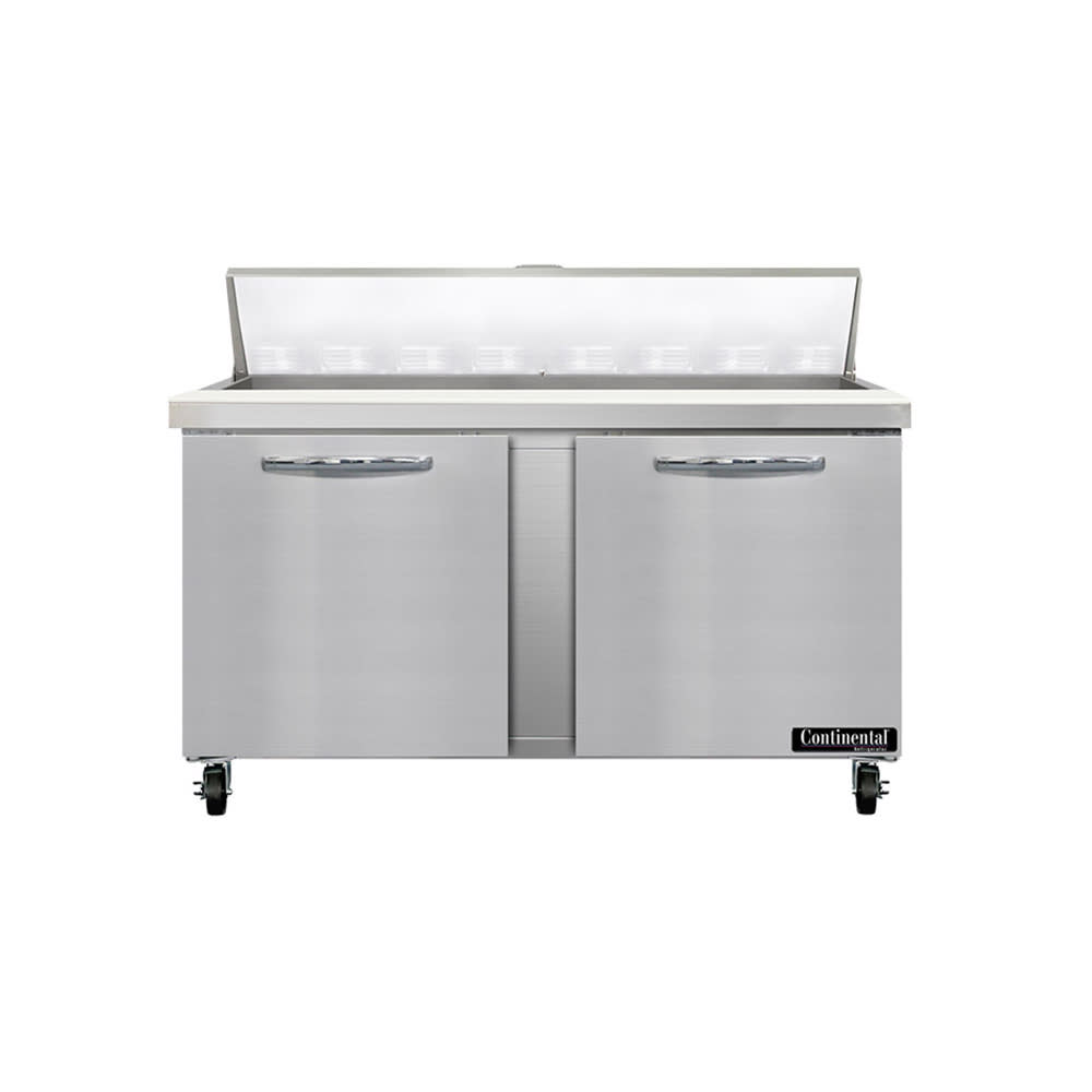 Continental SW60N16 60" Sandwich/Salad Prep Table w/ Refrigerated Base, 115v