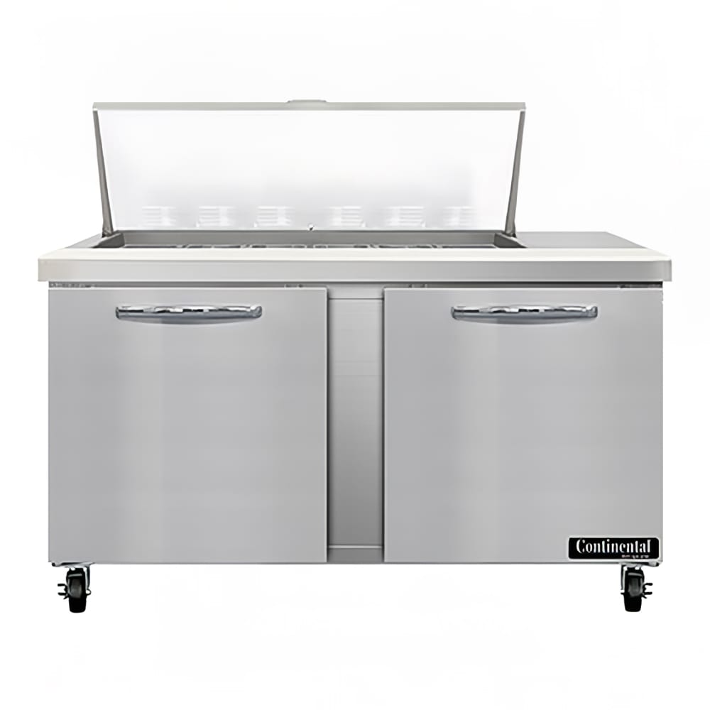 Continental SW60N18M 60" Sandwich/Salad Prep Table w/ Refrigerated Base, 115v