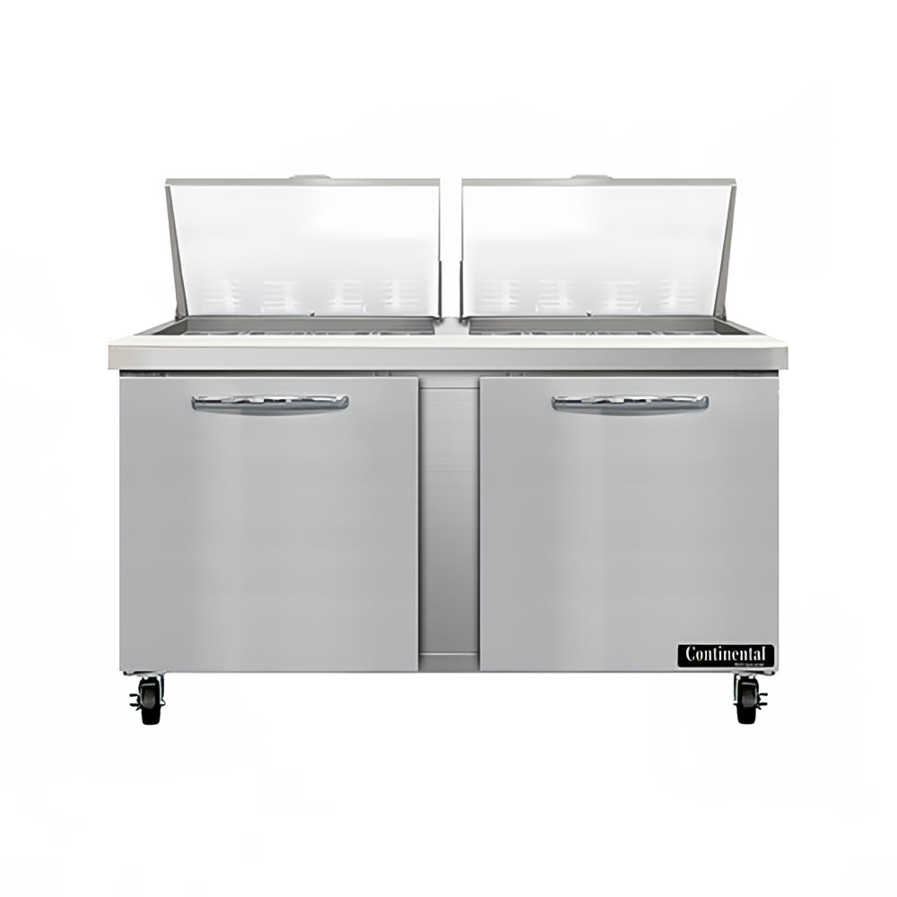 Continental SW60N24M 60" Sandwich/Salad Prep Table w/ Refrigerated Base, 115v
