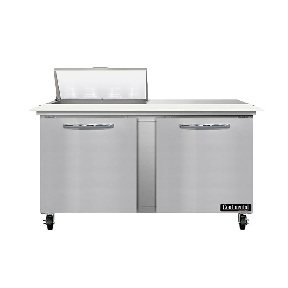 Continental SW60N8C 60" Sandwich/Salad Prep Table w/ Refrigerated Base, 115v