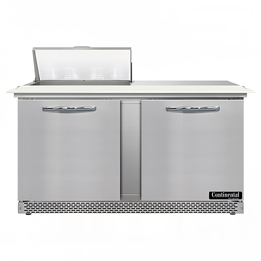 Continental SW60N8C-FB 60" Sandwich/Salad Prep Table w/ Refrigerated Base, 115v