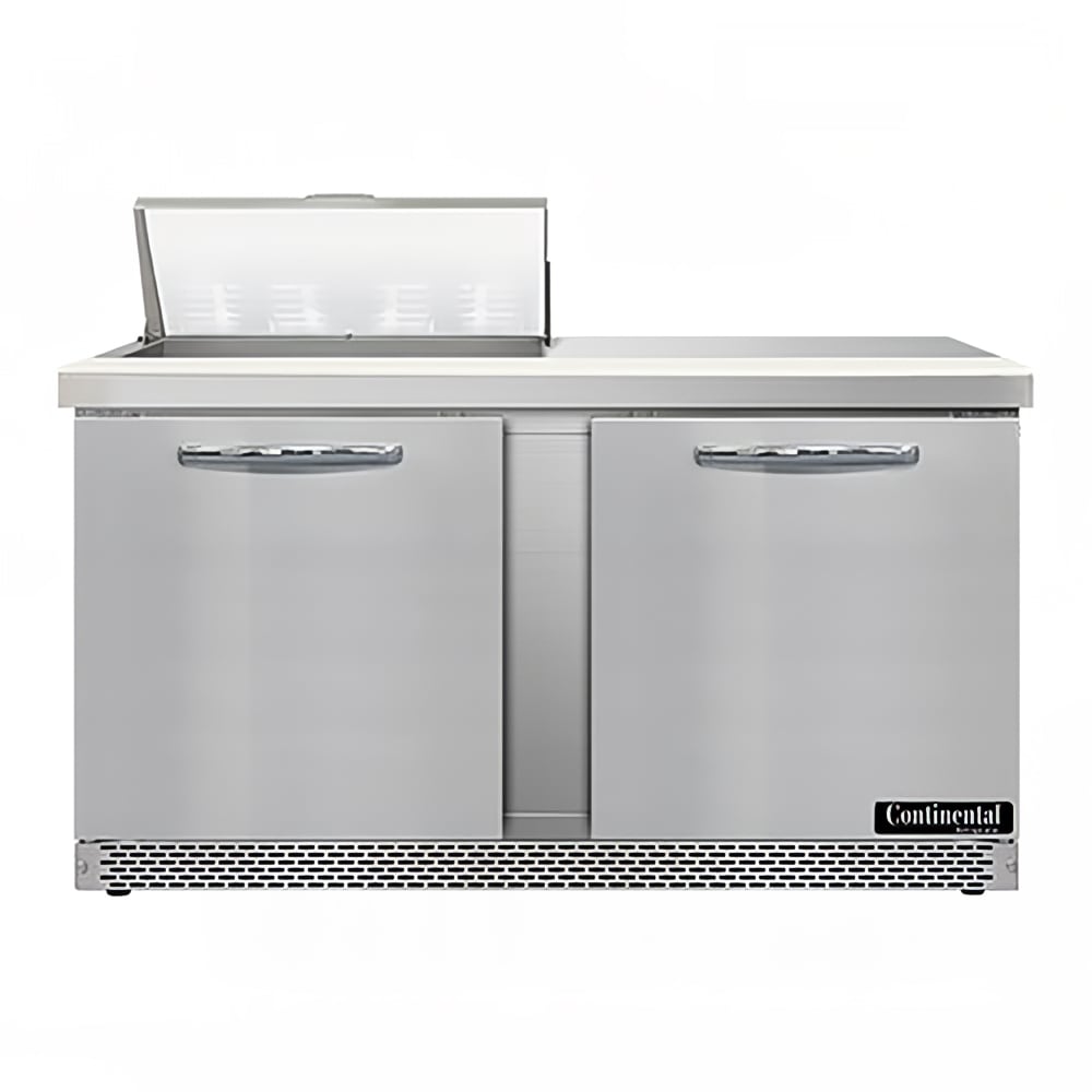 Continental SW60N8-FB 60" Sandwich/Salad Prep Table w/ Refrigerated Base, 115v