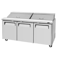 Continental SW72N18 72" Sandwich/Salad Prep Table w/ Refrigerated Base, 115v thumbnail 3