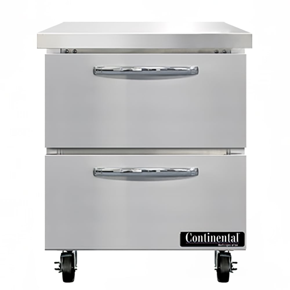 Continental SWF27N-D 27" W Worktop Freezer w/ (1) Section & (2) Drawers, 115v