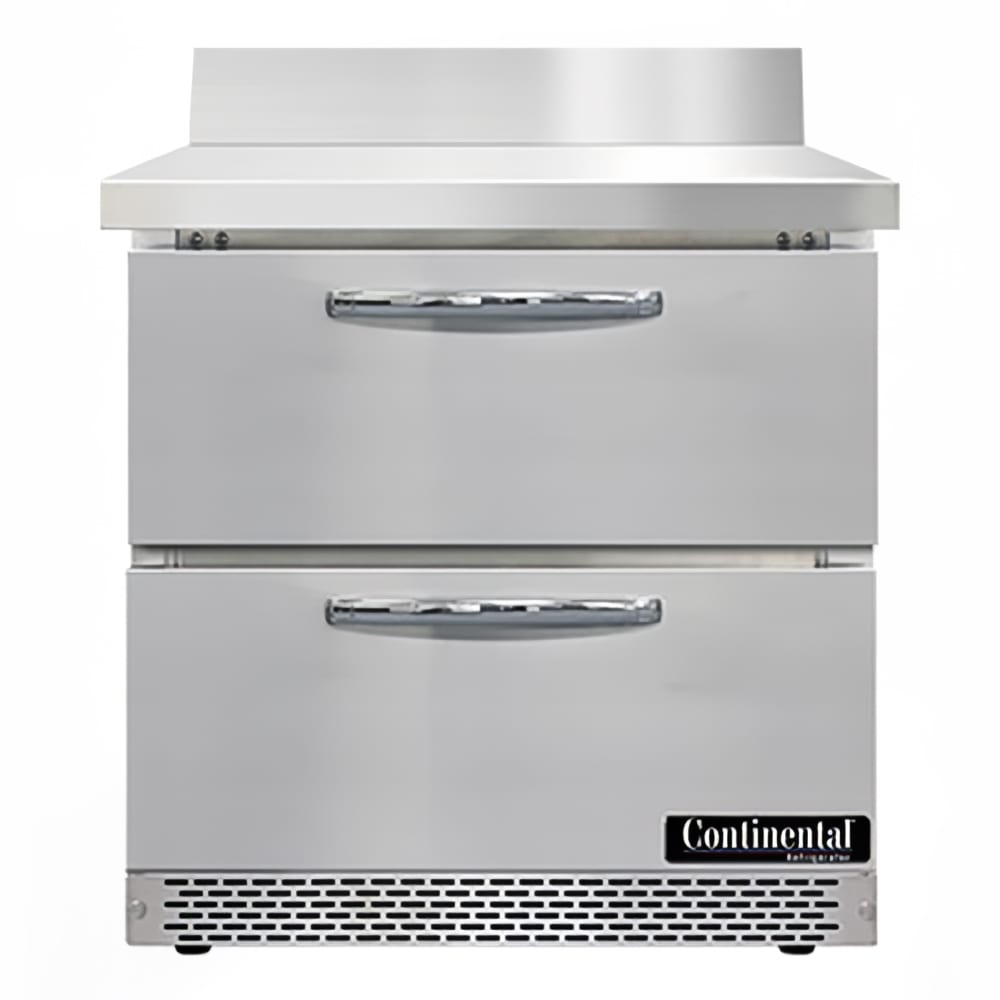 Continental SWF32NBS-FB-D 32" W Worktop Freezer w/ (1) Section & (2) Drawers, 115v