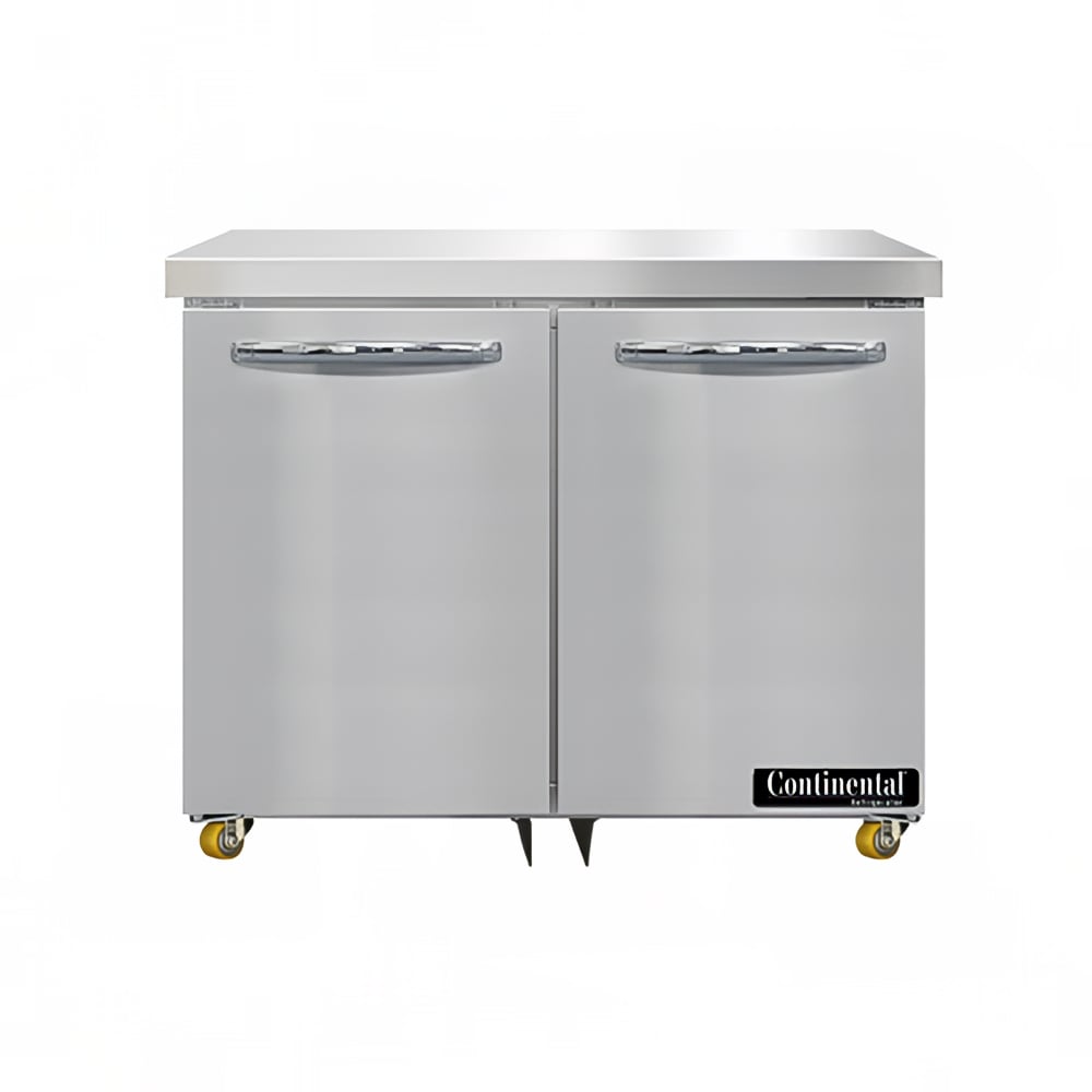 Continental SWF36N-U 36" W Undercounter Freezer w/ (2) Sections & (2) Doors, 115v