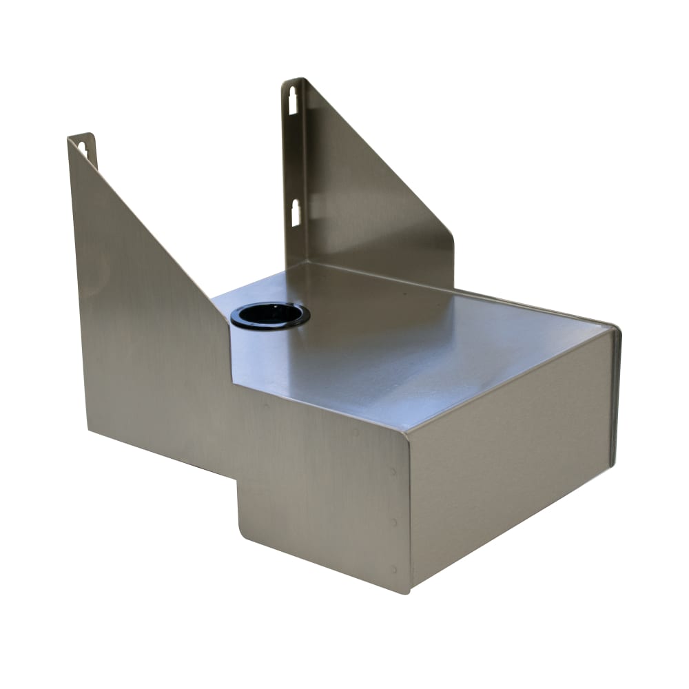 Advance Tabco A-24 Solid Wall Mounted Blender Shelf, 10 1/2" x 9", Stainless