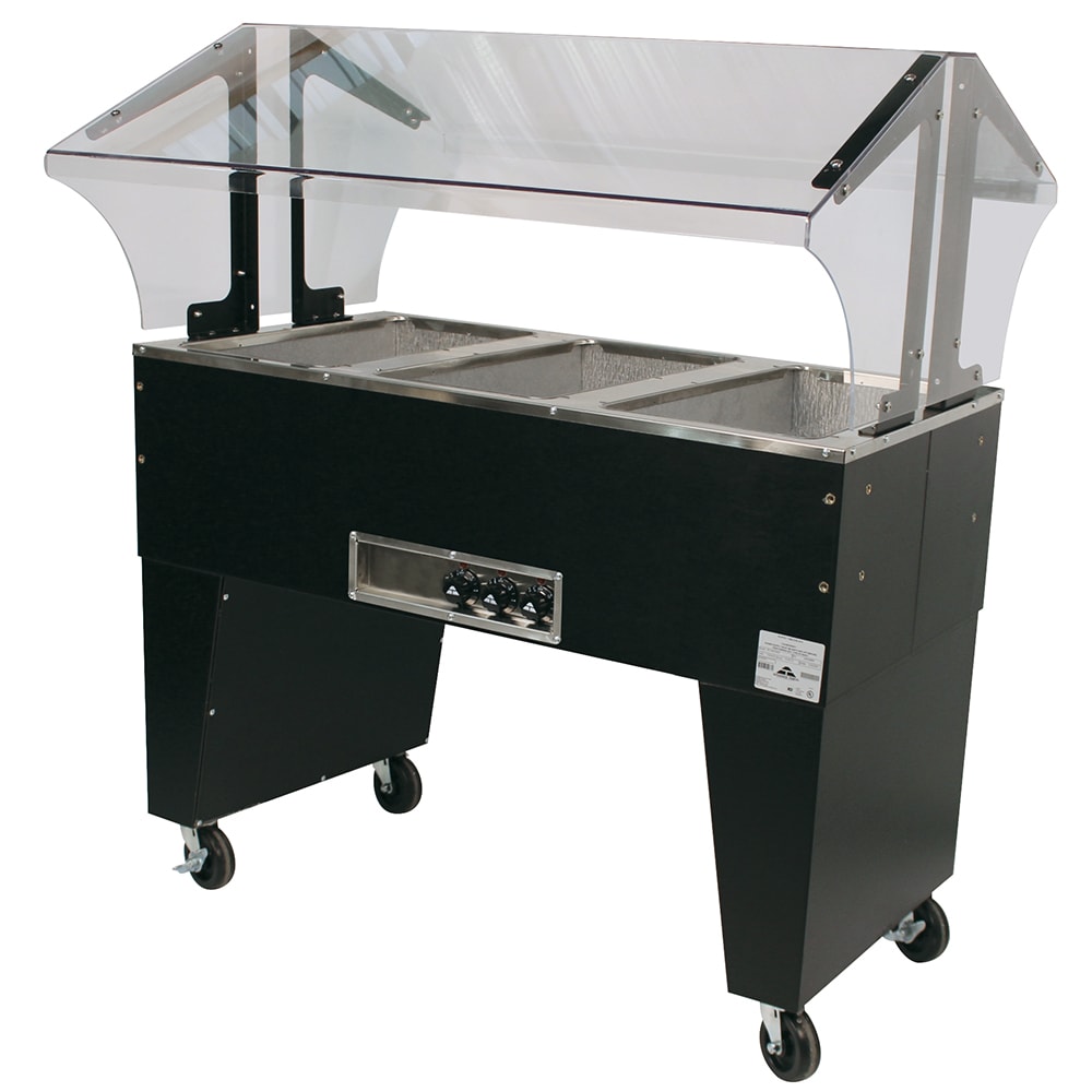 Advance Tabco B3-120-B 47 1/8" Hot Food Table w/ (3) Wells & Open Base, 120v