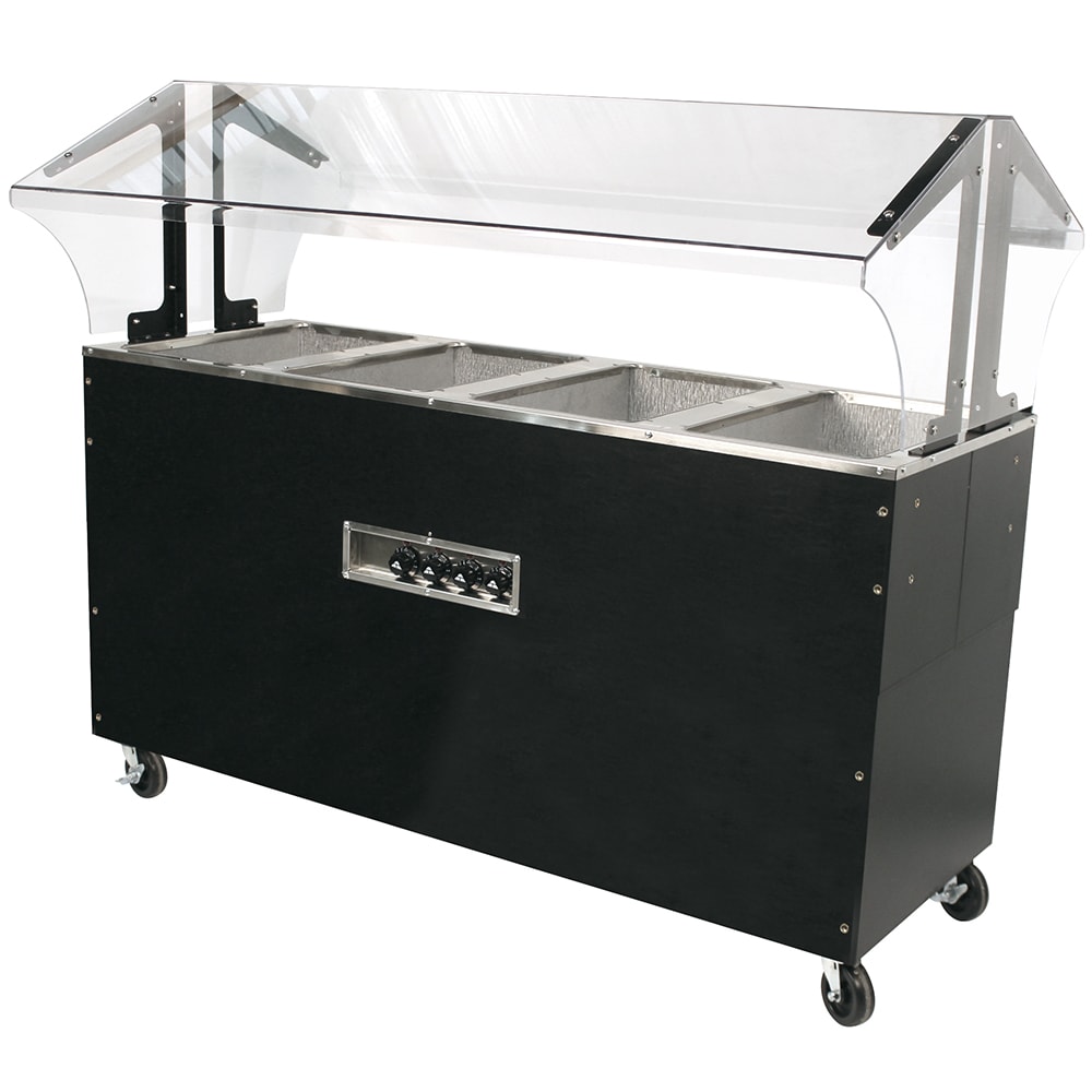 Advance Tabco B4-120-B-S-SB 62 7/16" Hot Food Table w/ (4) Wells & Enclosed Base, 120v