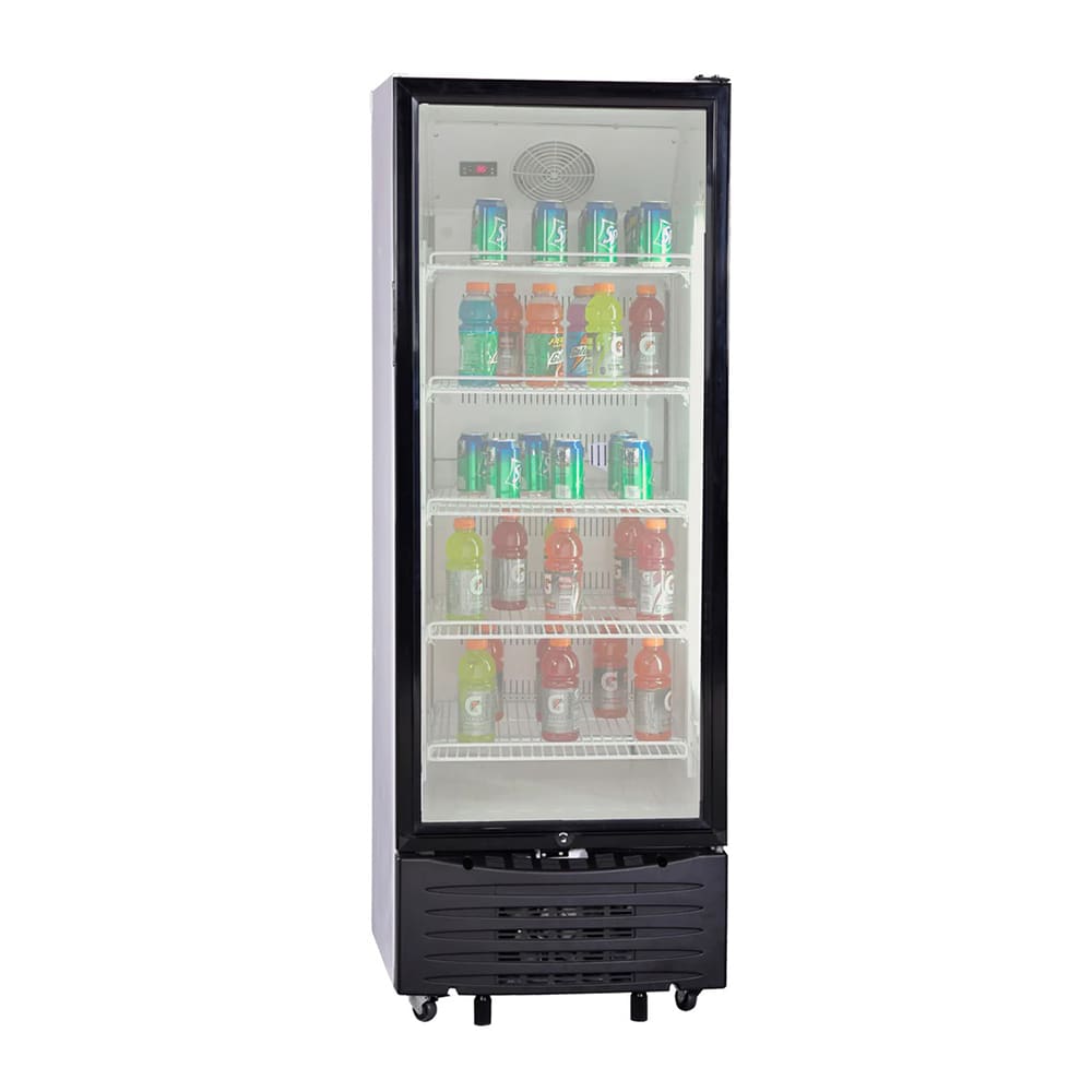 Avanti CBC1126Q0WG 23 1/2" One Section Glass Door Merchandiser - (1) Right Hinge Doors, White, 120v