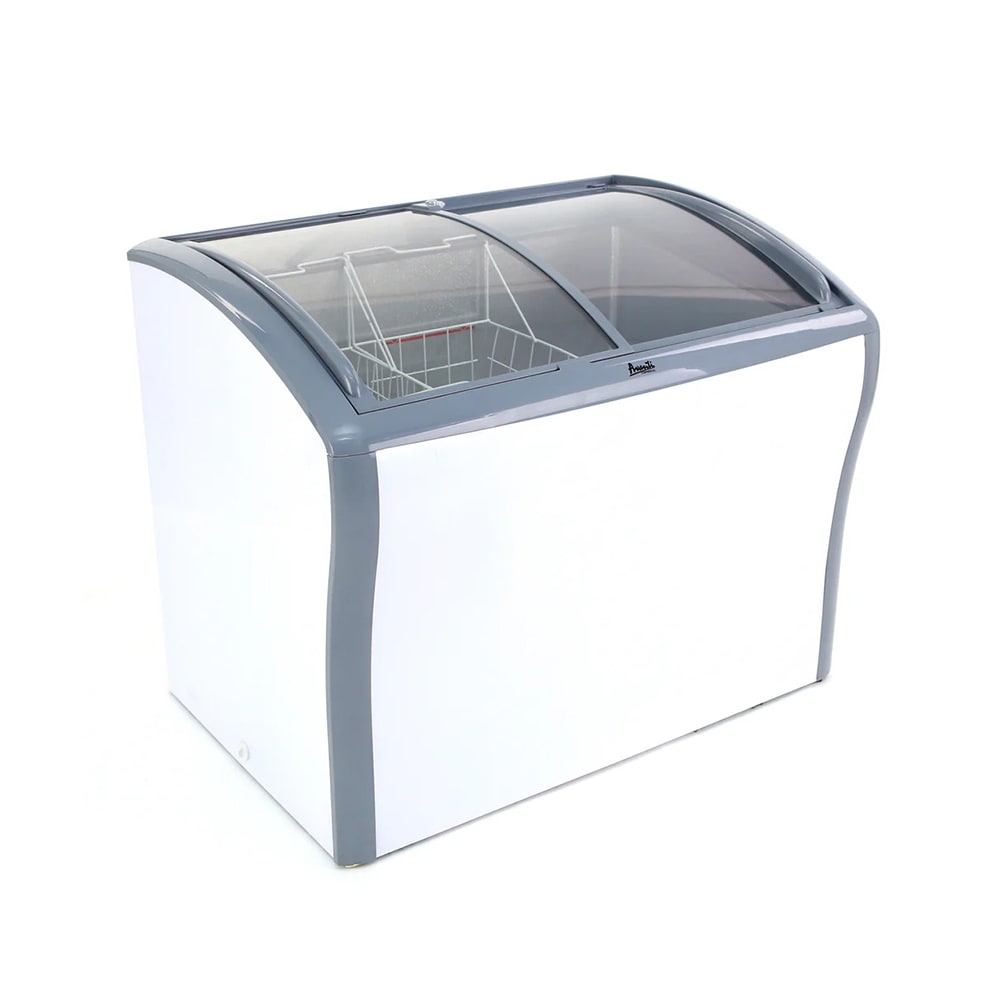 Avanti CFC836Q0WG 41" Commercial Glass Top Freezer or Refrigerator - White, 120v