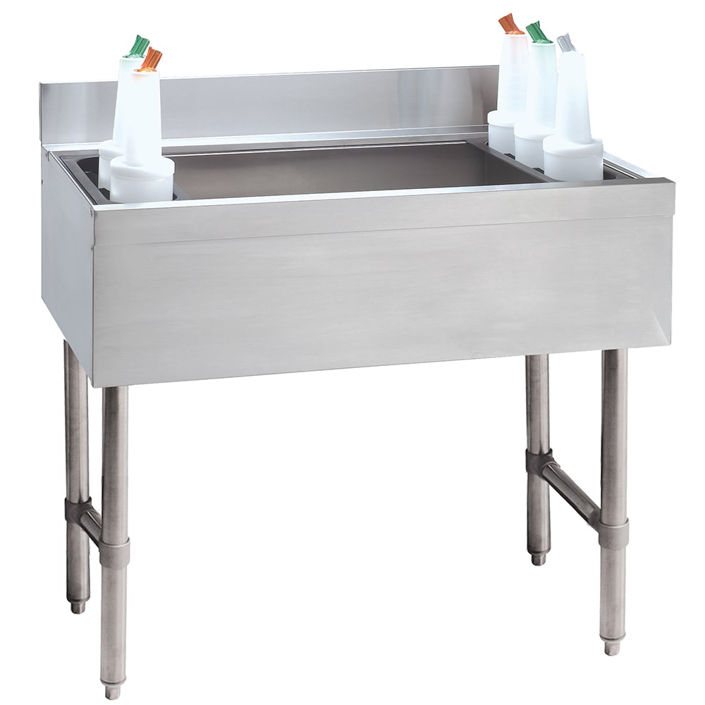 Advance Tabco CRI-12-30 30" Underbar Basics™ Cocktail Station w/ 98 lb Ice Bin, Stainless Steel
