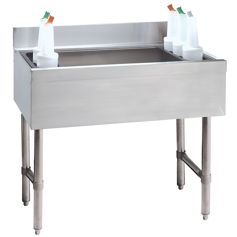 Advance Tabco CRI-12-30-7 30" Underbar Basics™ Cocktail Station w/ 98 lb Ice Bin, Stainless Steel
