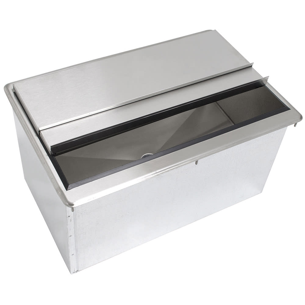 Advance Tabco D-30-IBL-7 27" x 18" Drop In Ice Bin w/ 62 lb Capacity - Insulated, Stainless